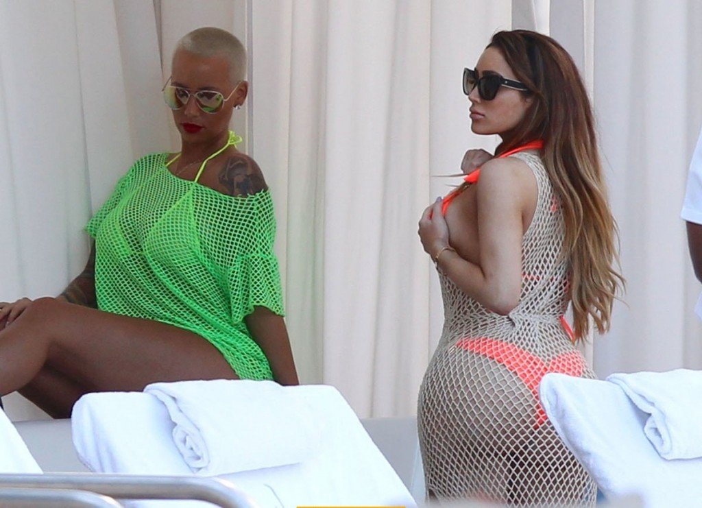 Amber Rose Green Bikini 002
